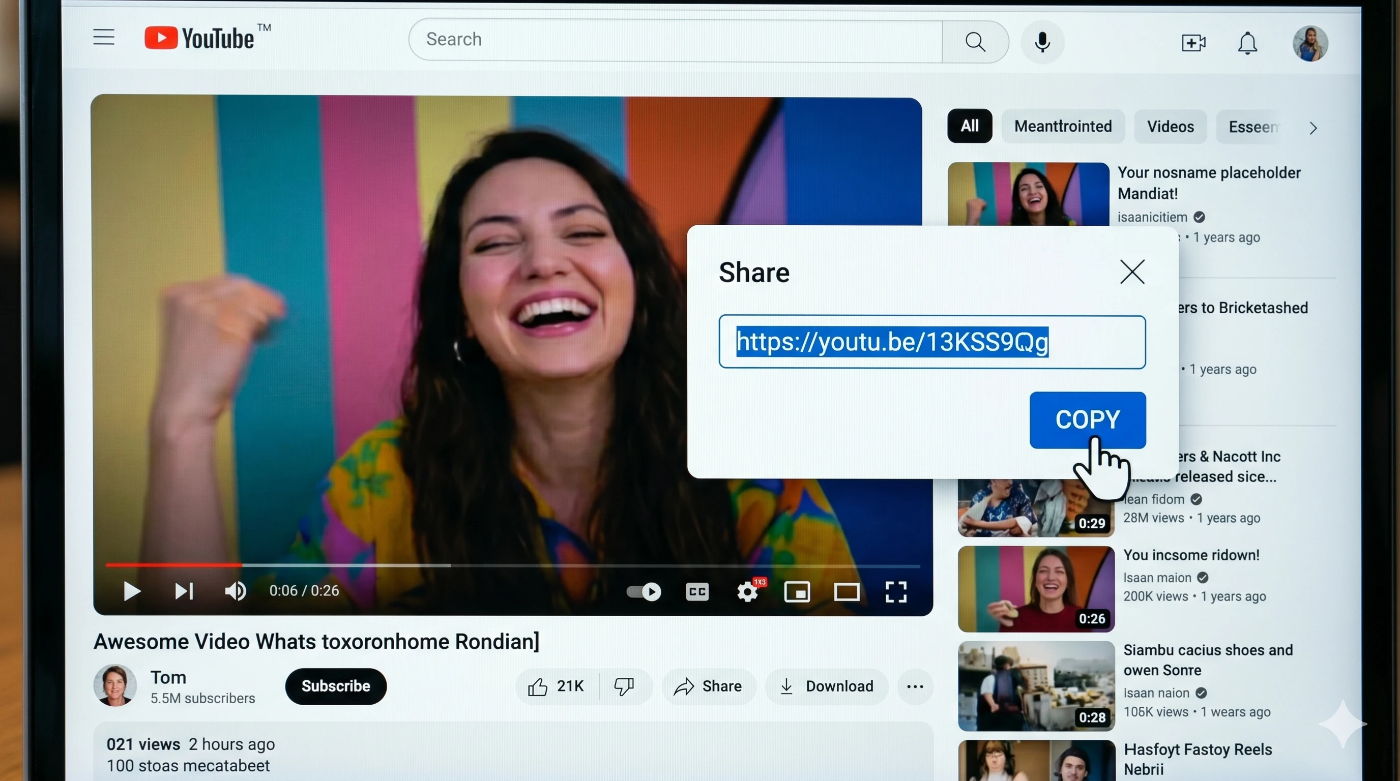 YouTube-themed guide image